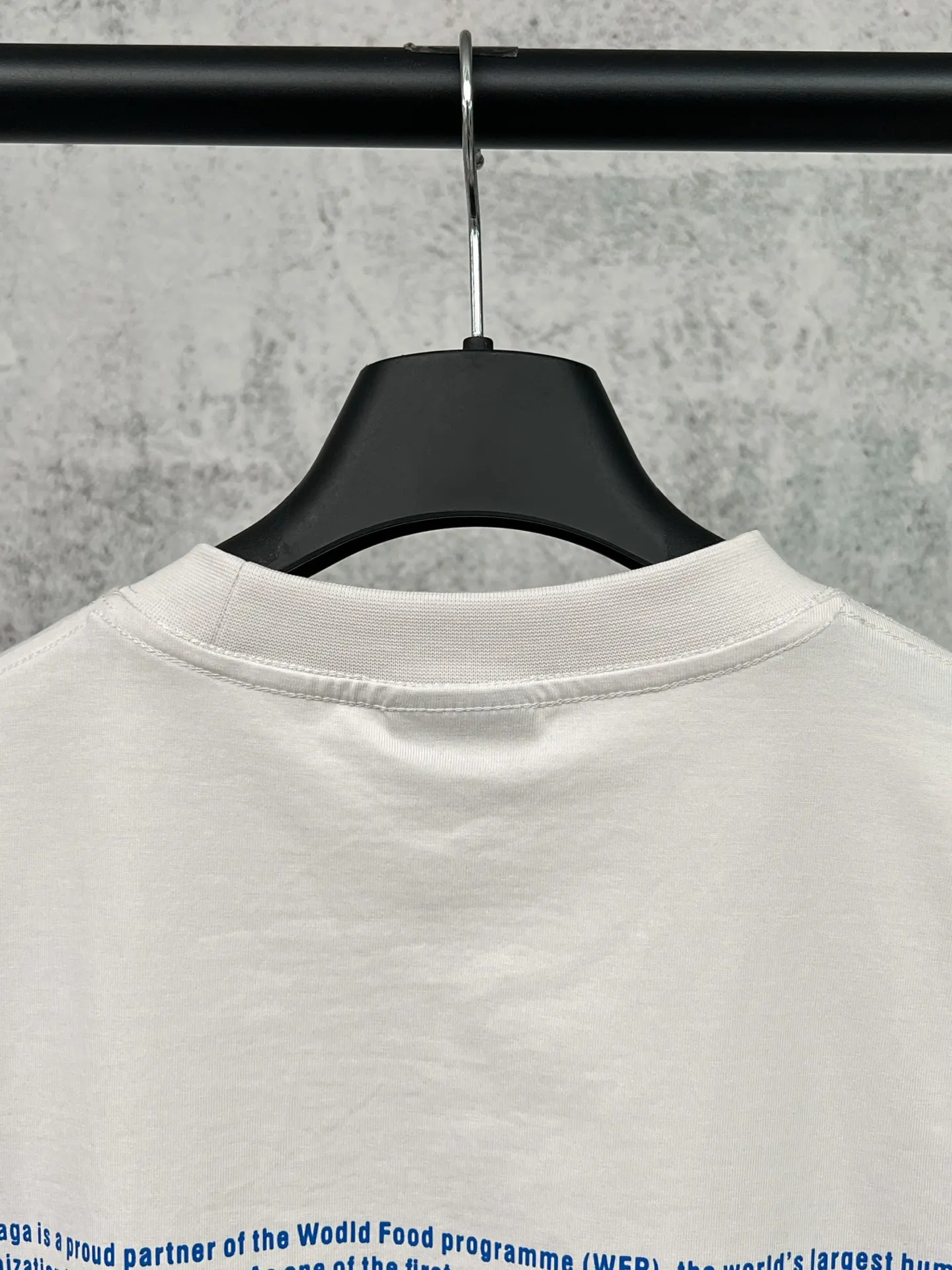 Balenciaga 黑色 纯棉 Logo 短袖T恤 宽松休闲