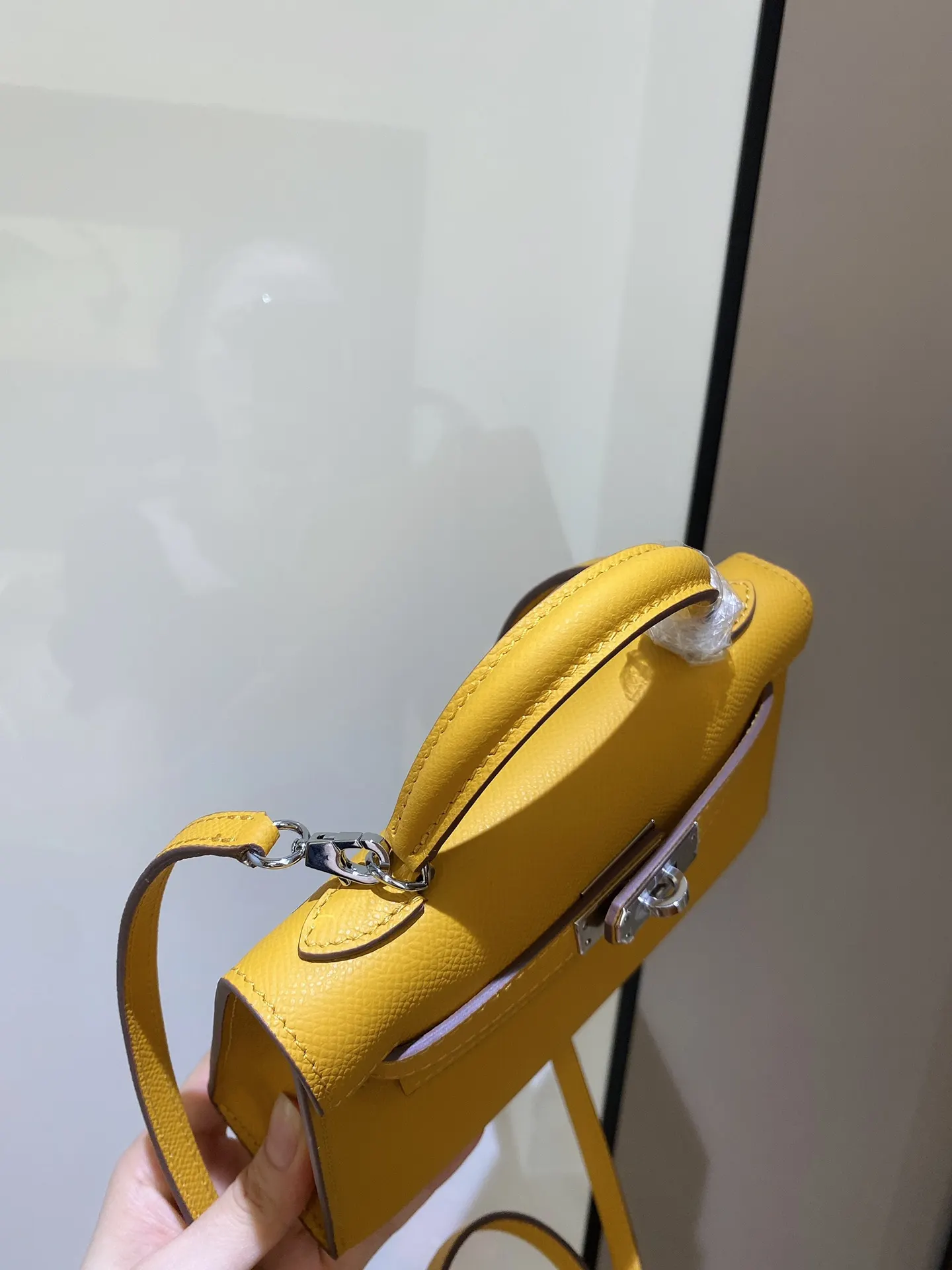 Hermès Kelly Epsom掌纹牛皮 斜挎包 19cm