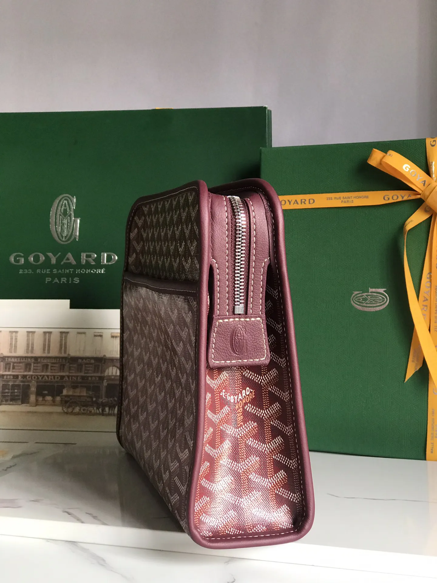 Goyard 黃色 牛皮 手拿包 精致手拿款