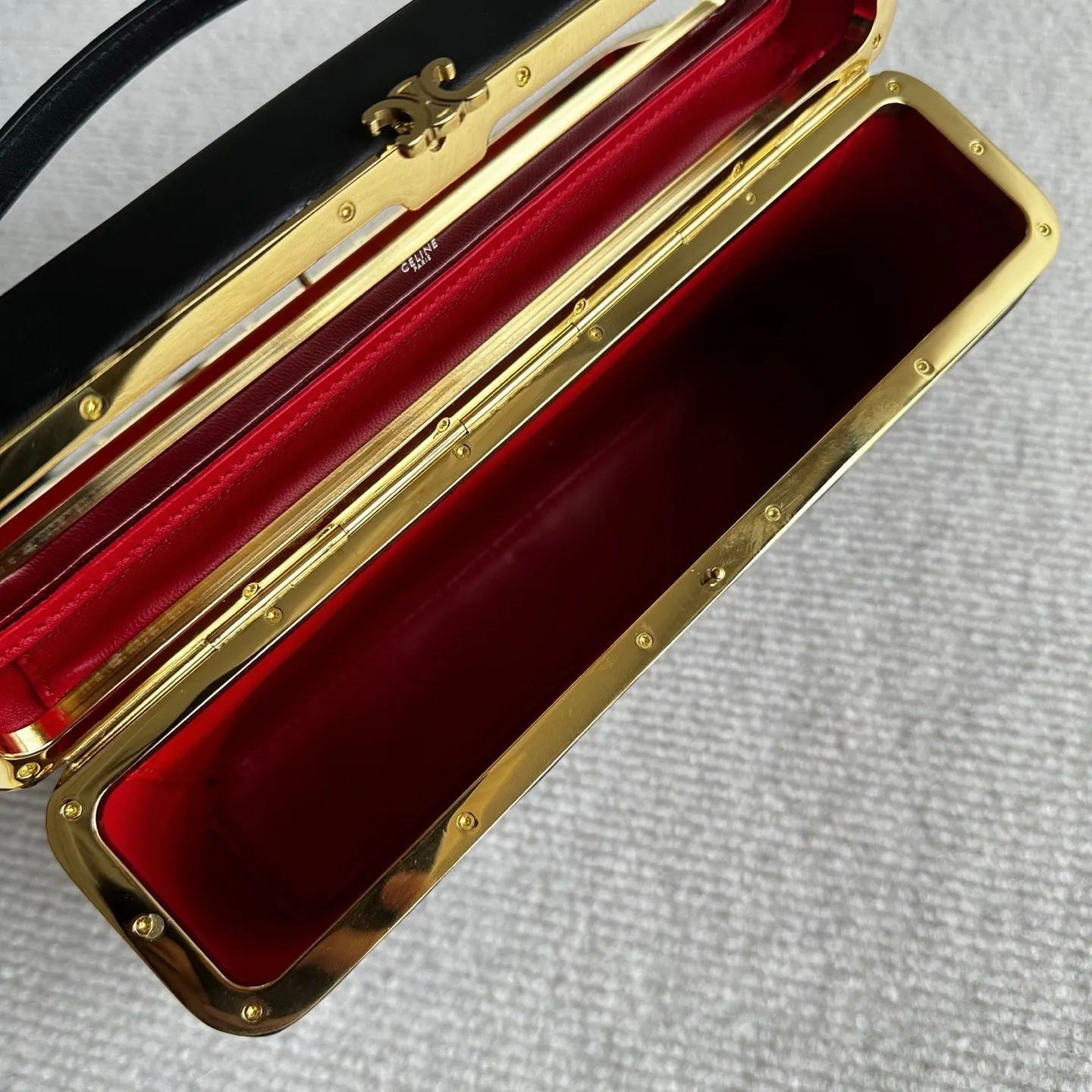 Black Red Cosmetic Pouch