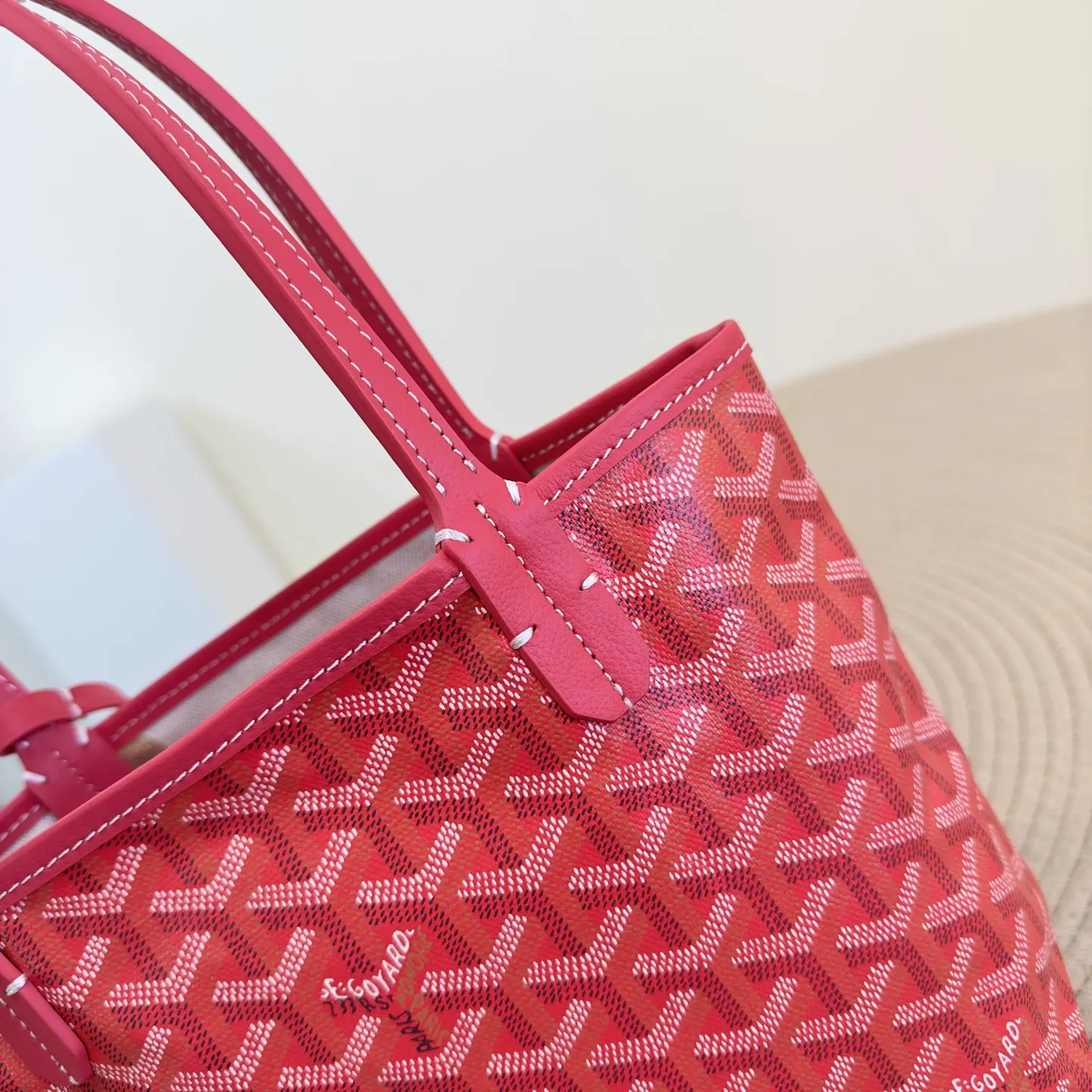 Goyard 戈雅托特 新升级 小单 丝印玫瑰粉 迷你购物袋 菜篮 托特包 大容量托特款