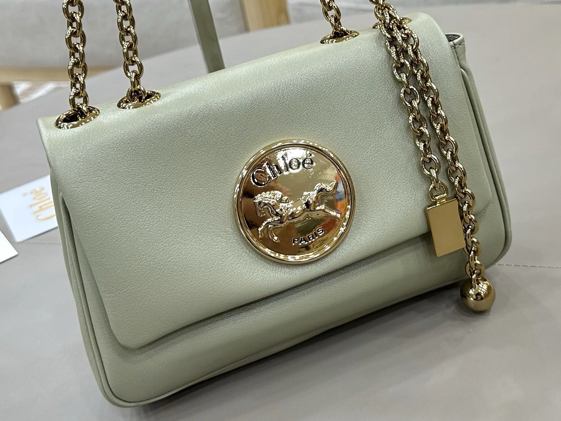 Chain Bag Commuter Leather