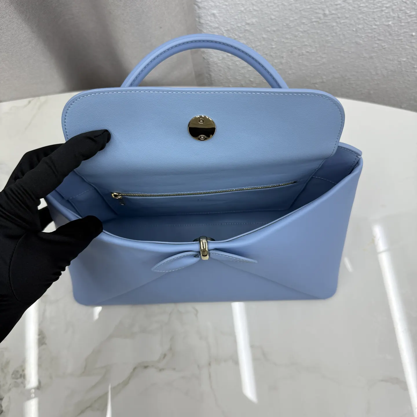 Dior Lady Dior Lady 蓝色手提斜挎包 小号