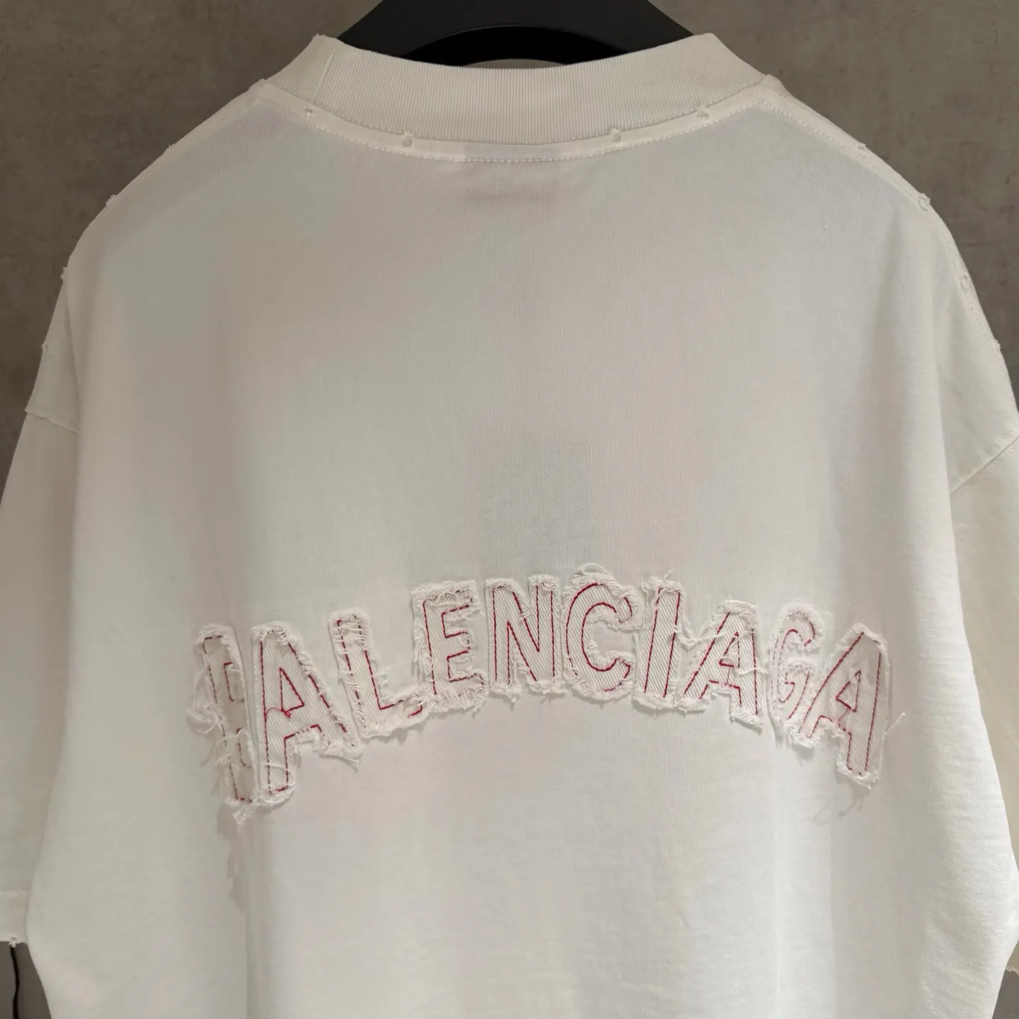 Balenciaga Embroidery Cotton Short Sleeve T-Shirt Street