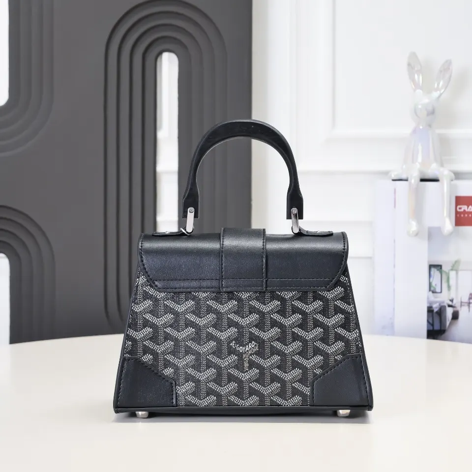 Goyard 黑色 直销 黑色 戈雅 硬西贡Saïgon 手提包 通勤手提款