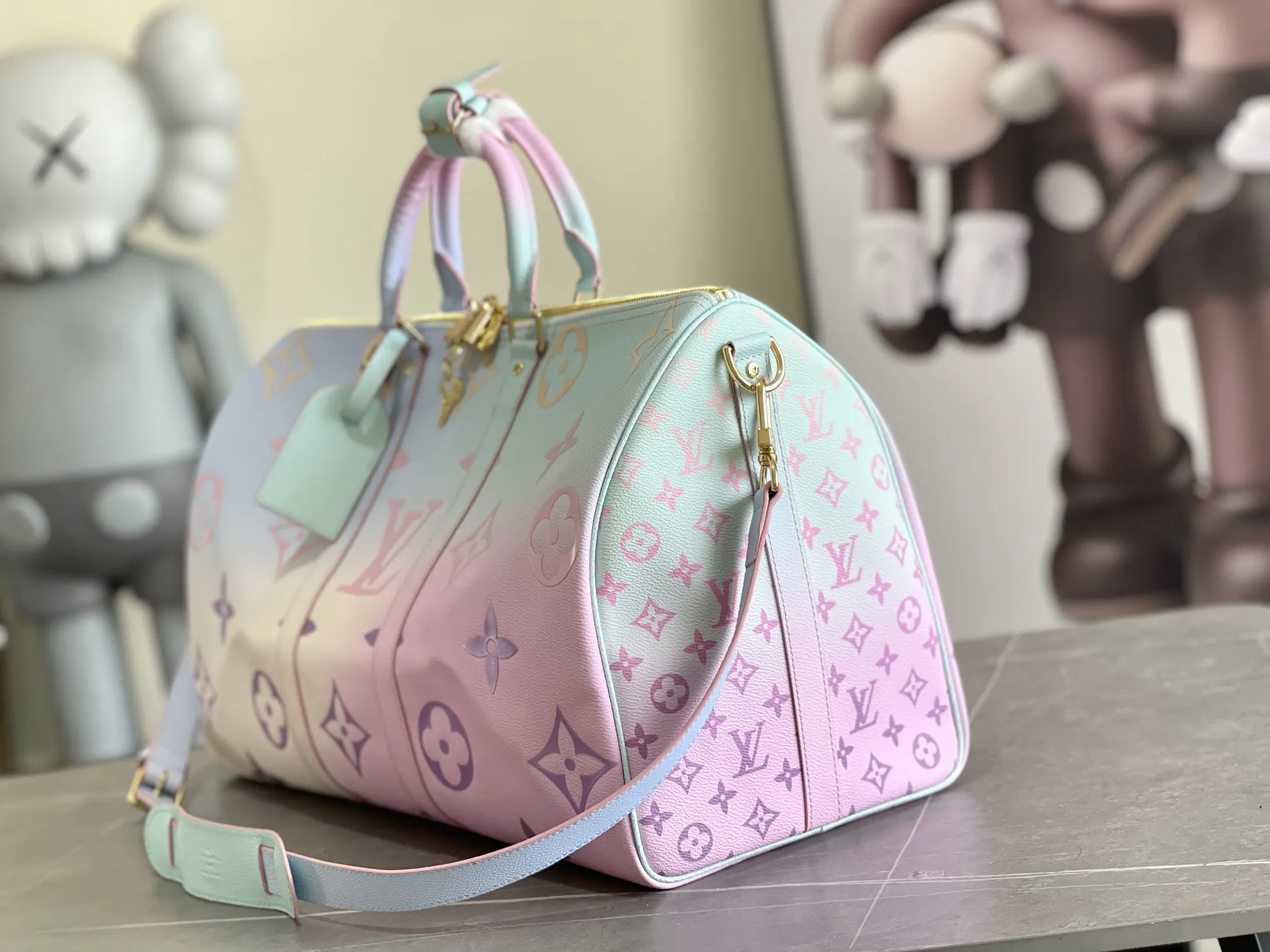 LV Keepall 牛皮 旅行包 大容量旅行款