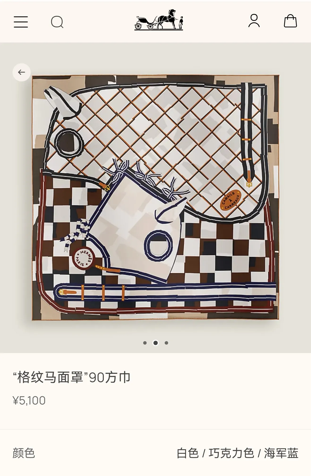 Hermès 真丝 配饰 精致配饰 围巾