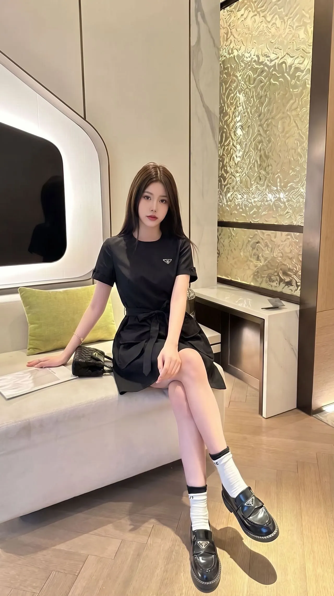 Prada 連衣裙 修身气质