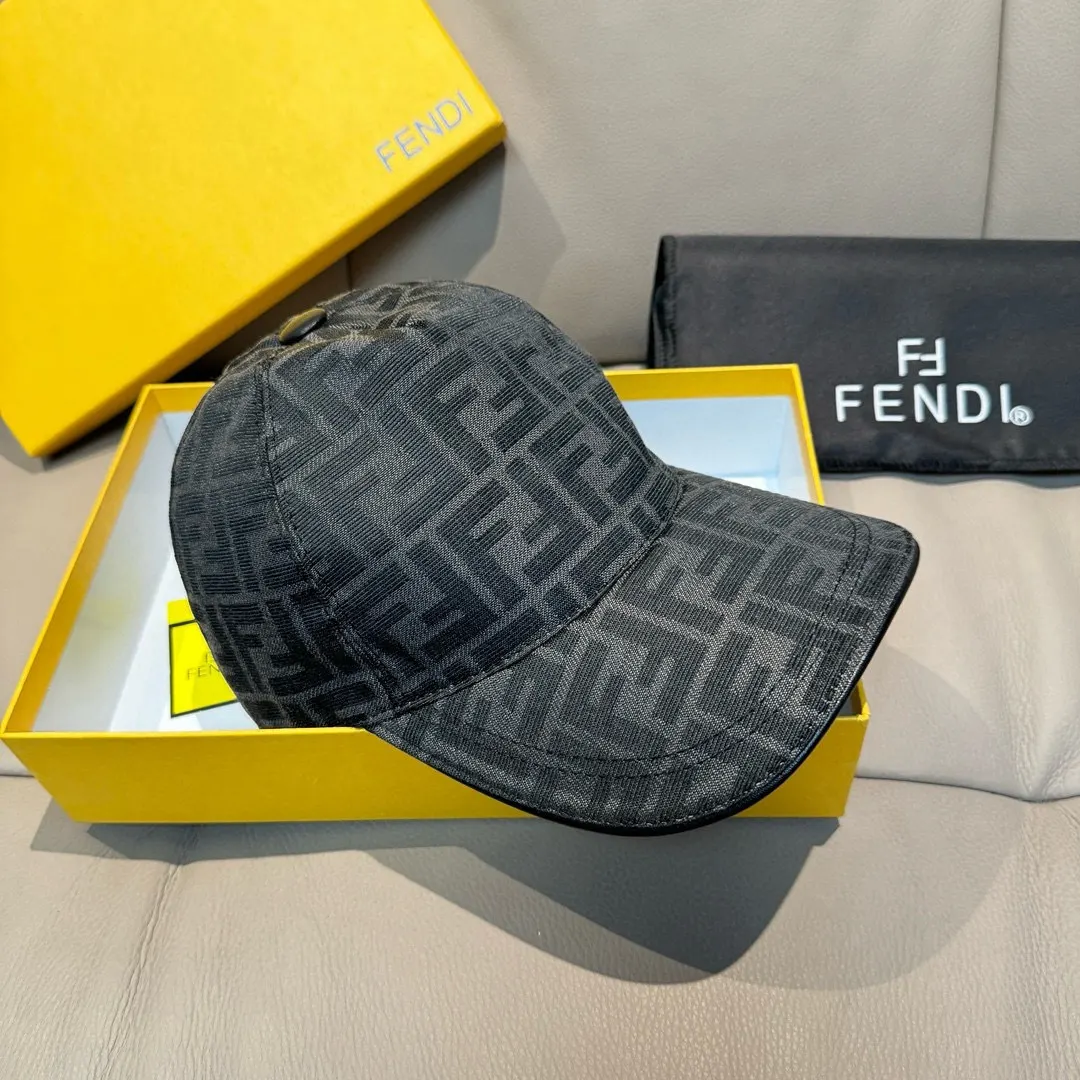 Fendi 提花 牛皮 棒球帽 日常休閒款