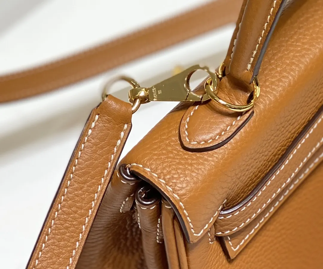 Hermès Kelly Brown Togo Handbag