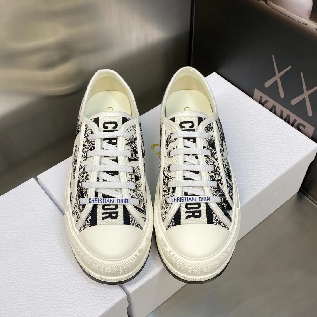 Dior 厚底 拼色 运动鞋