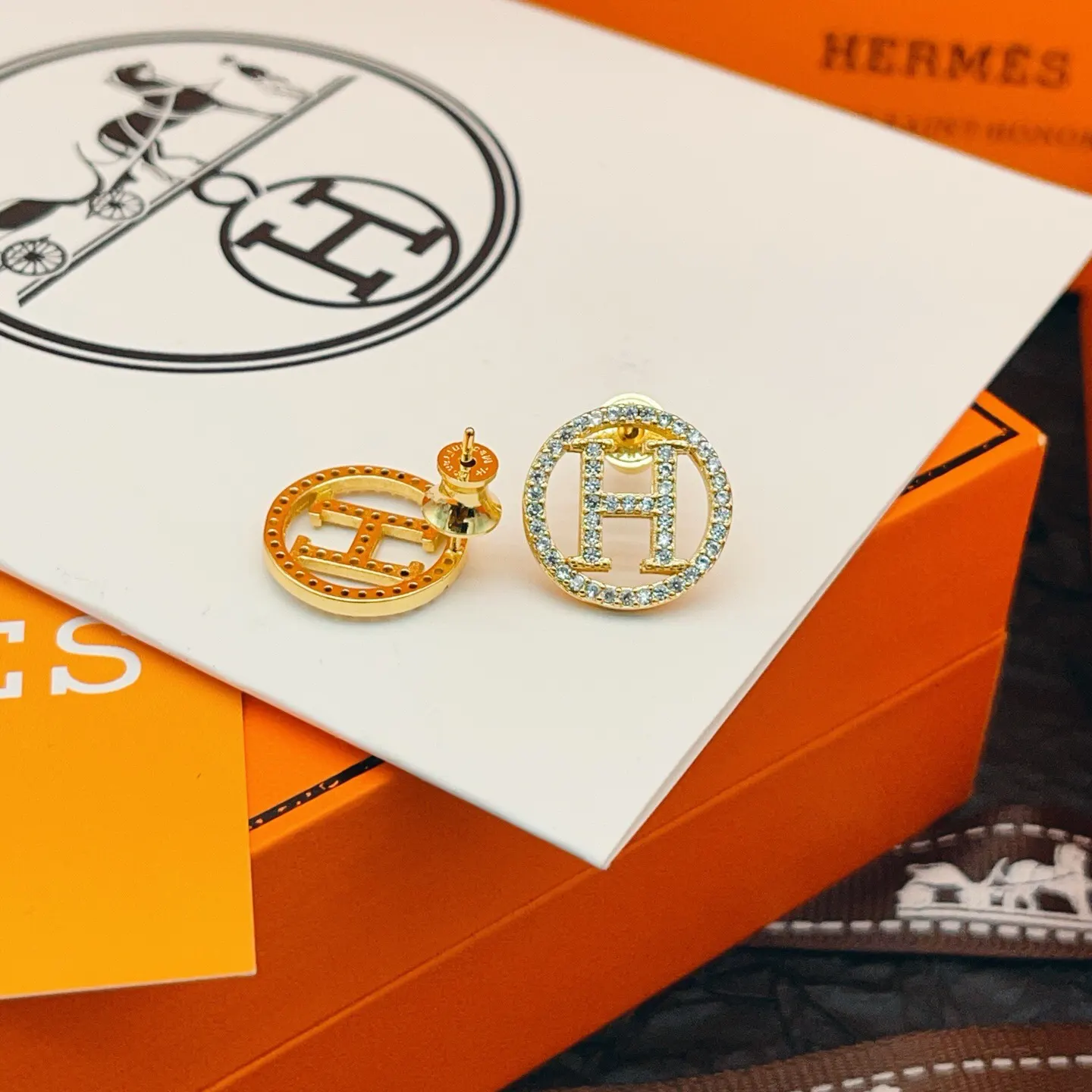 Hermès 金色 配饰 精致配饰 耳饰
