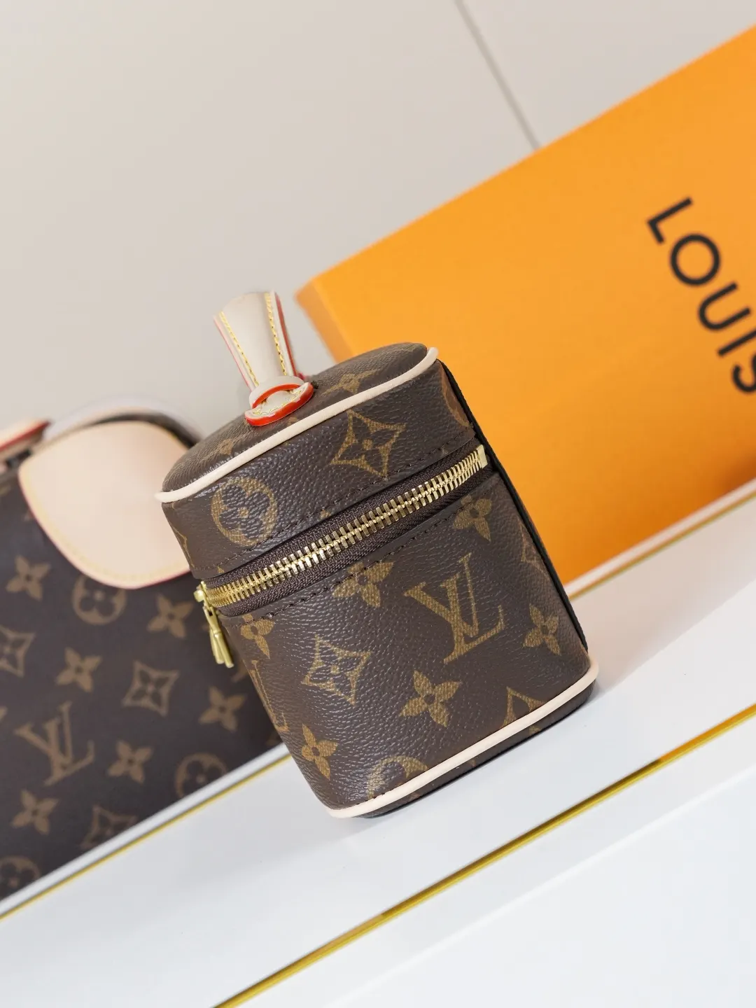 Monogram Organizer Pouch Travel Leather