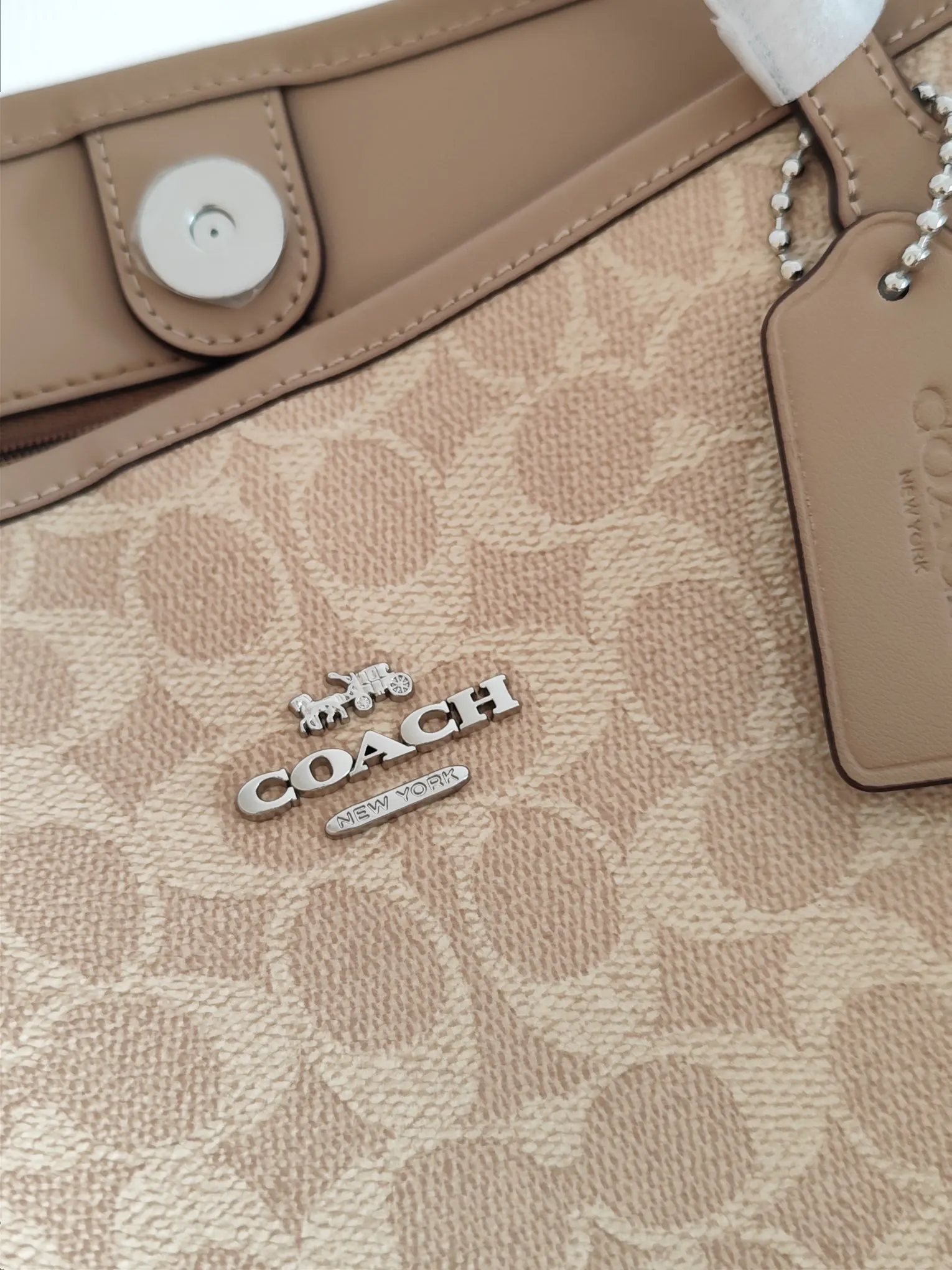 Coach 老花 帆布 托特包 大容量托特款
