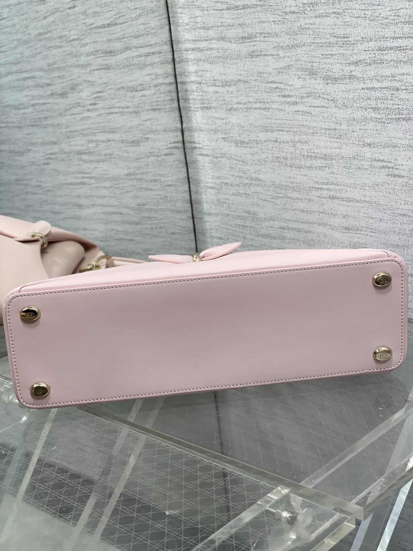 Dior Lady Dior Lady 粉色手提斜挎包 格纹