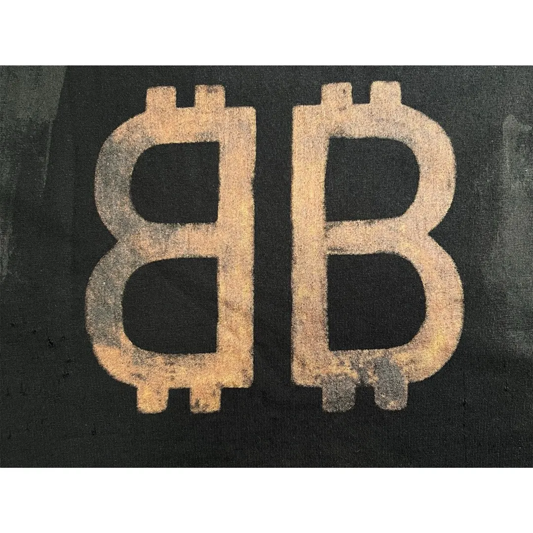Balenciaga 黑色 Logo 印花 短袖T恤