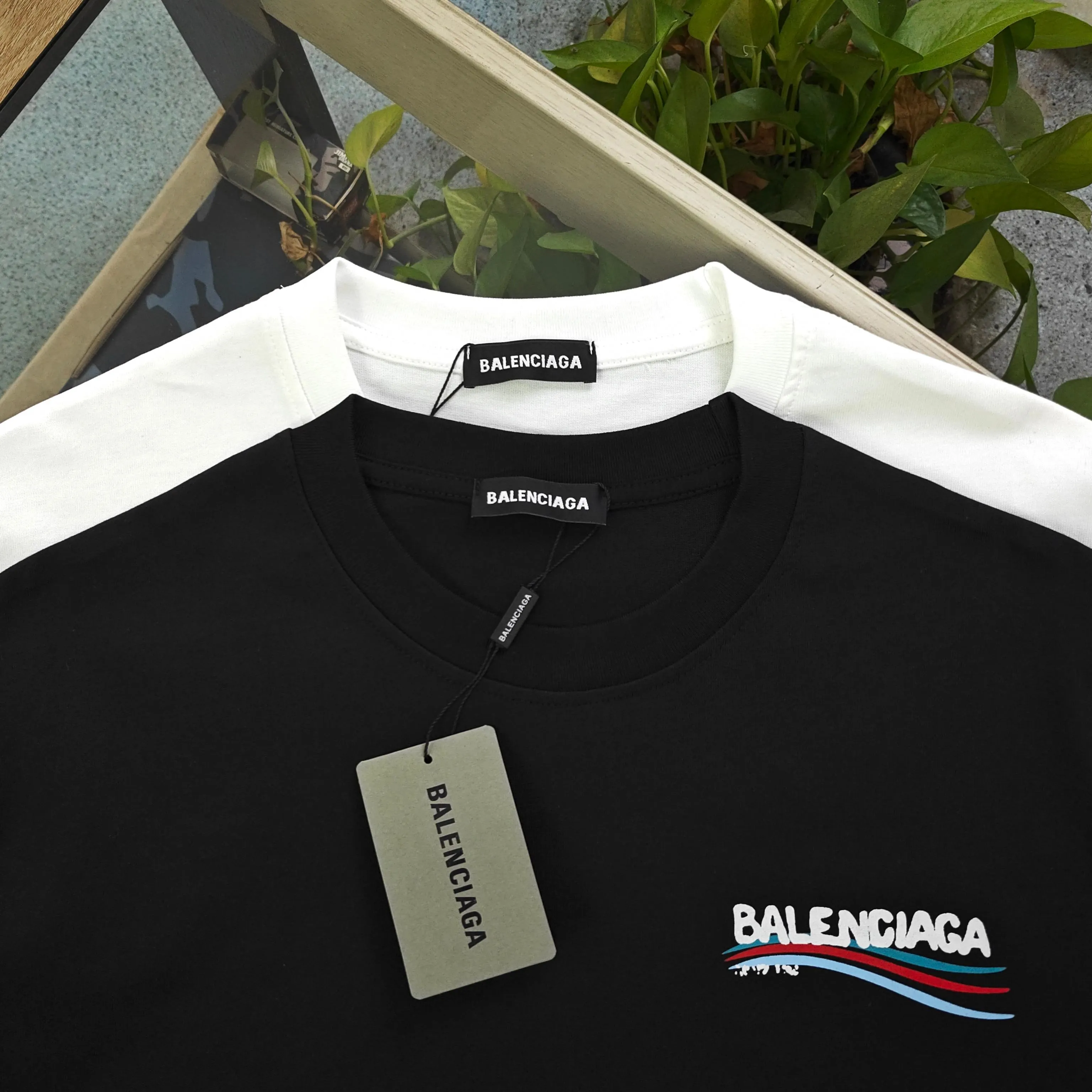Balenciaga 黑色 純棉 Logo 短袖T恤