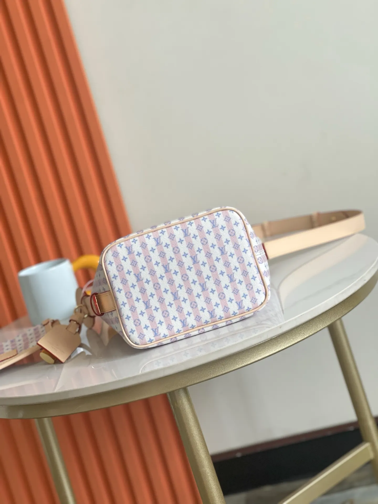 LV 粉色 帆布 鏈條包 精致鏈條款