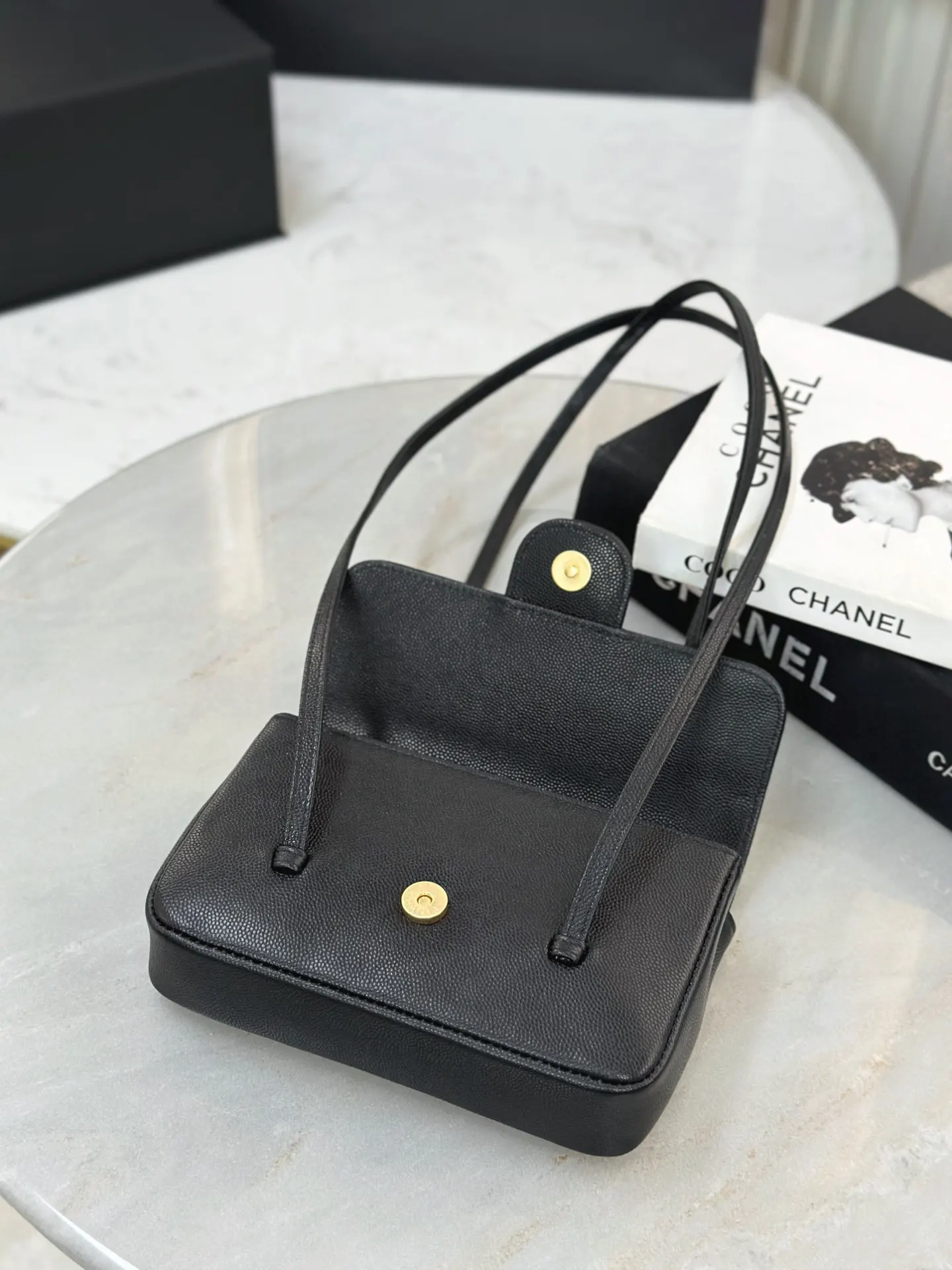 Chanel Calfskin Preppy Coco Handbag Hand Shoulder Image 8 Chanel Calfskin Preppy Coco Handbag Hand Shoulder Image 8