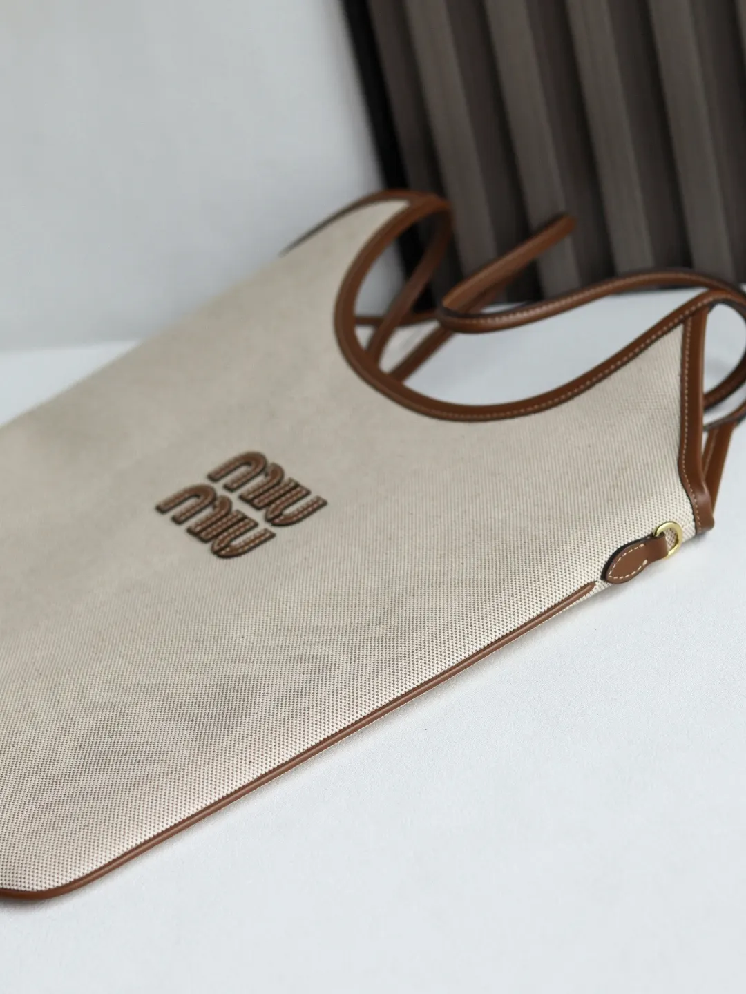Gold Top Handle Bag Commuter Canvas