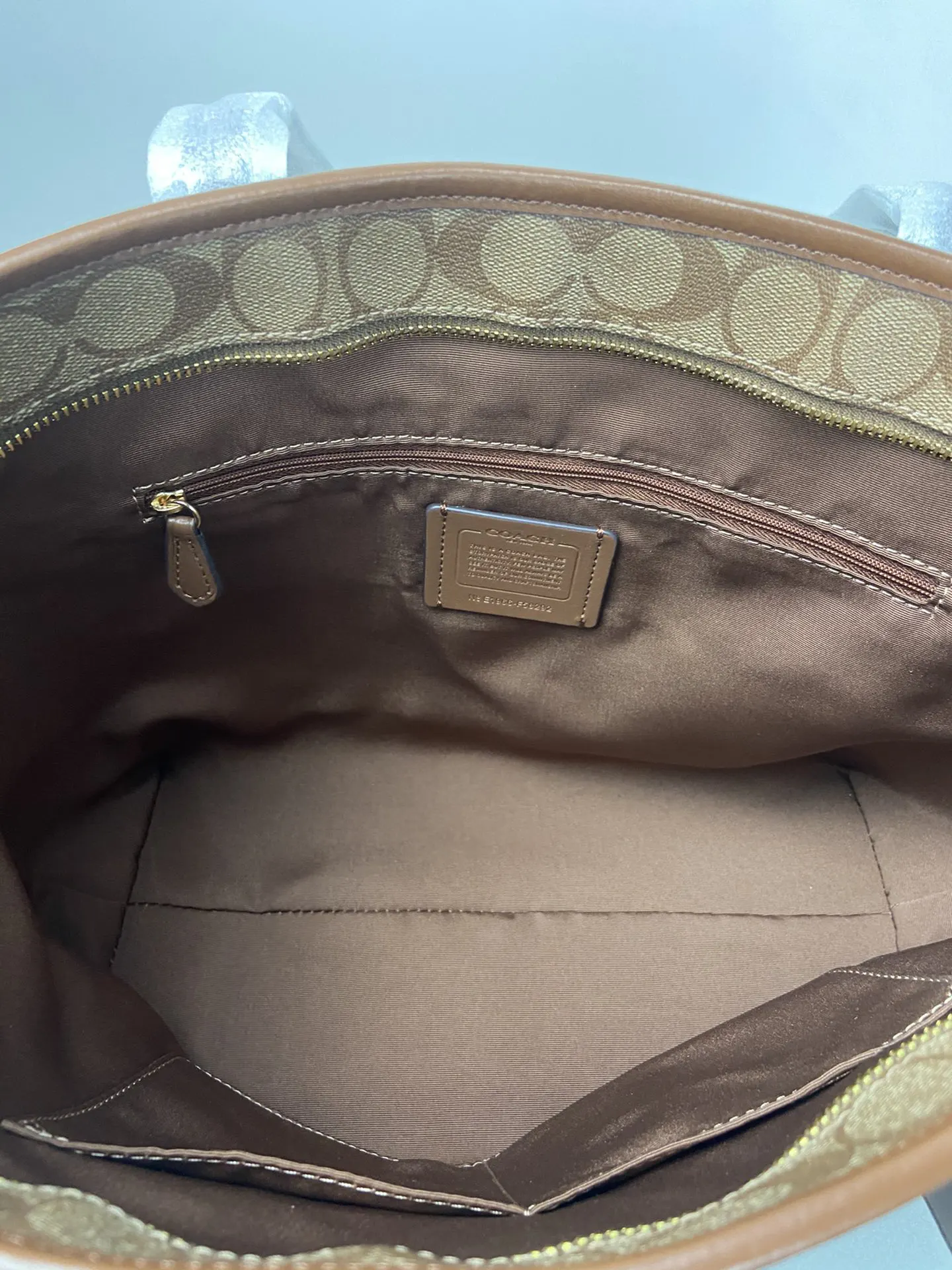Monogram Tote Bag Leather