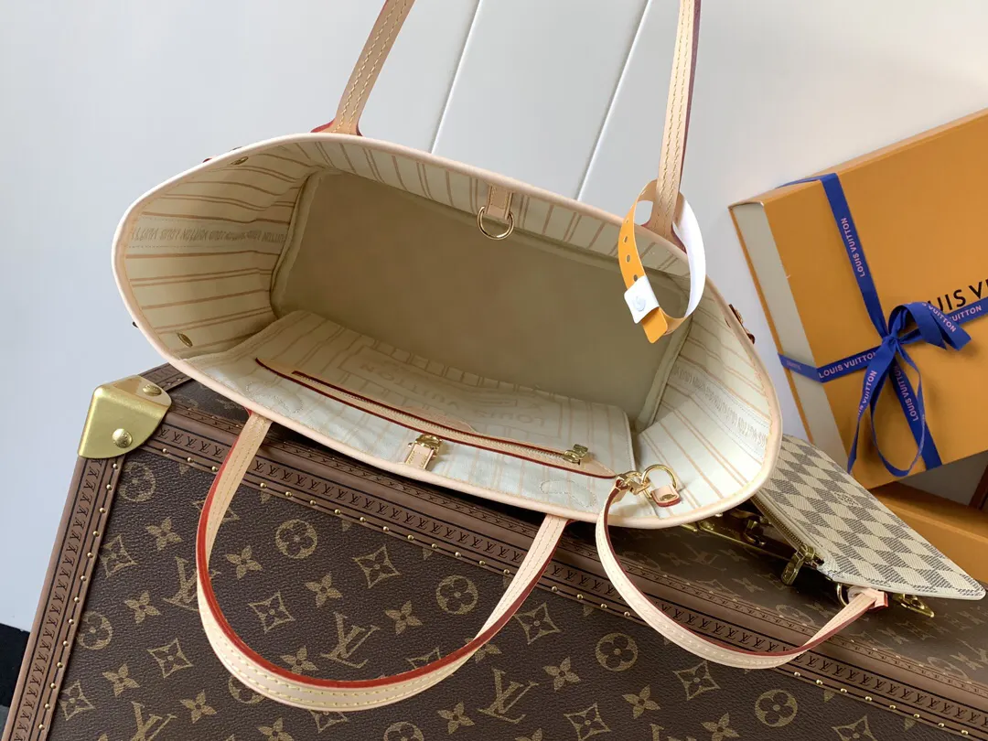 LV Neverfull 金色 牛皮 手拿包 精致手拿款