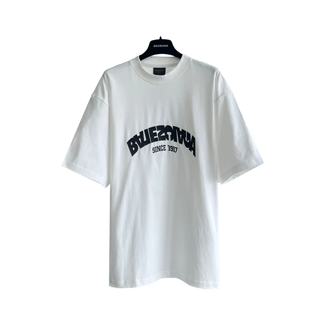Balenciaga 白色 纯棉 Logo 短袖T恤