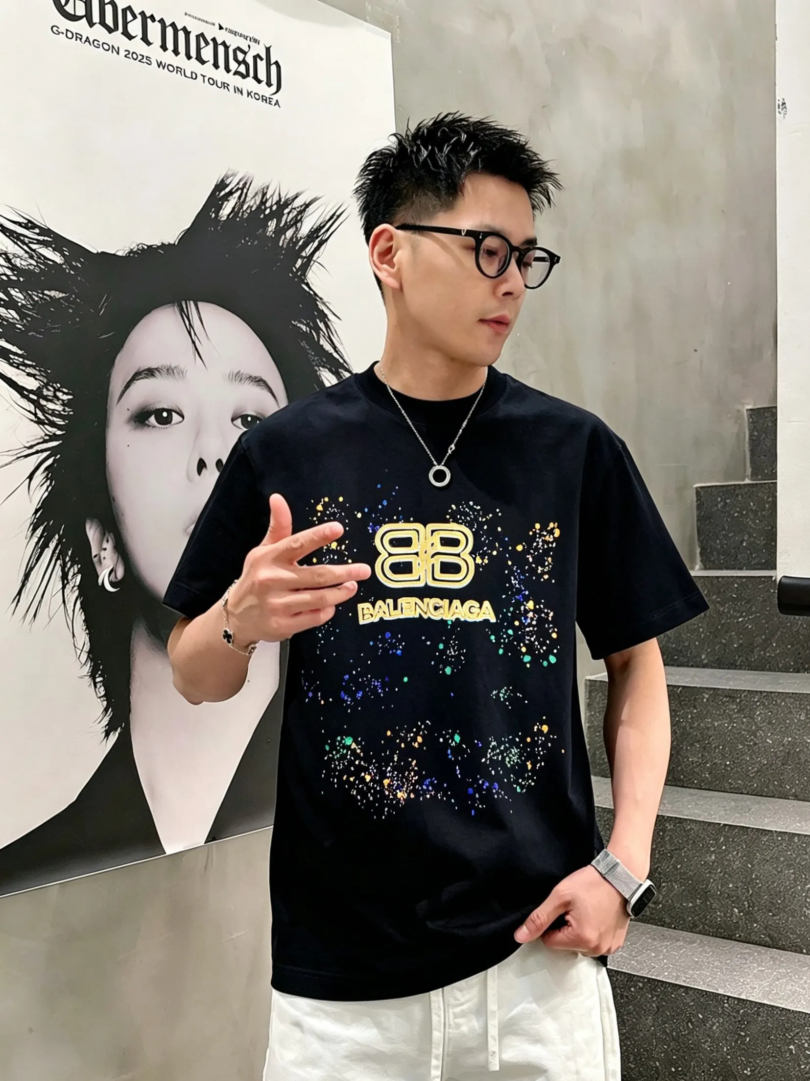 Balenciaga 2026春夏 Logo 字母 短袖T恤