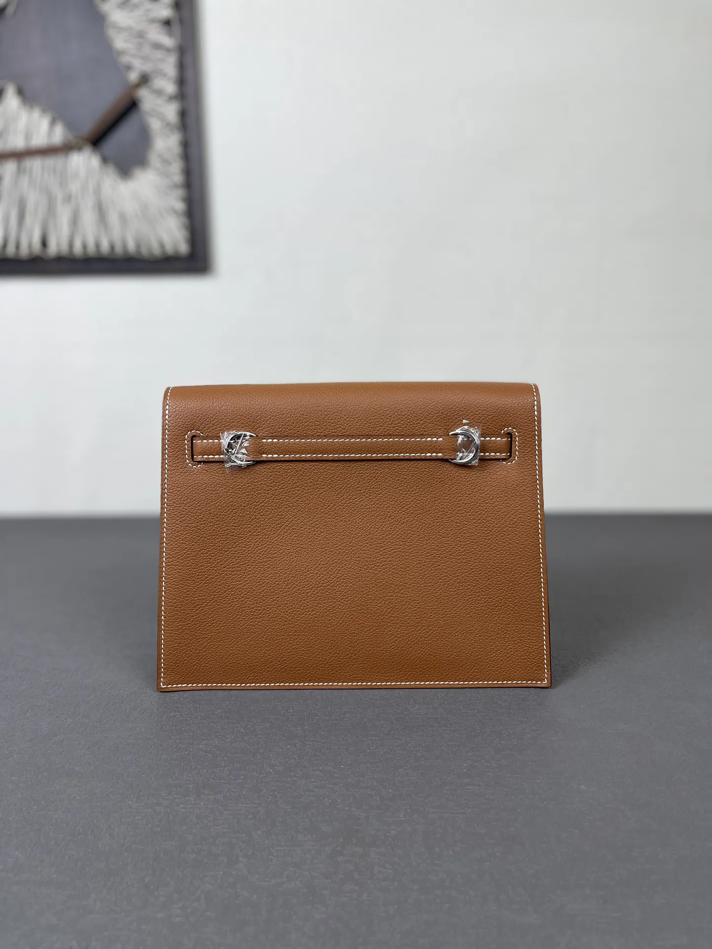 Brown Top Handle Bag Commuter