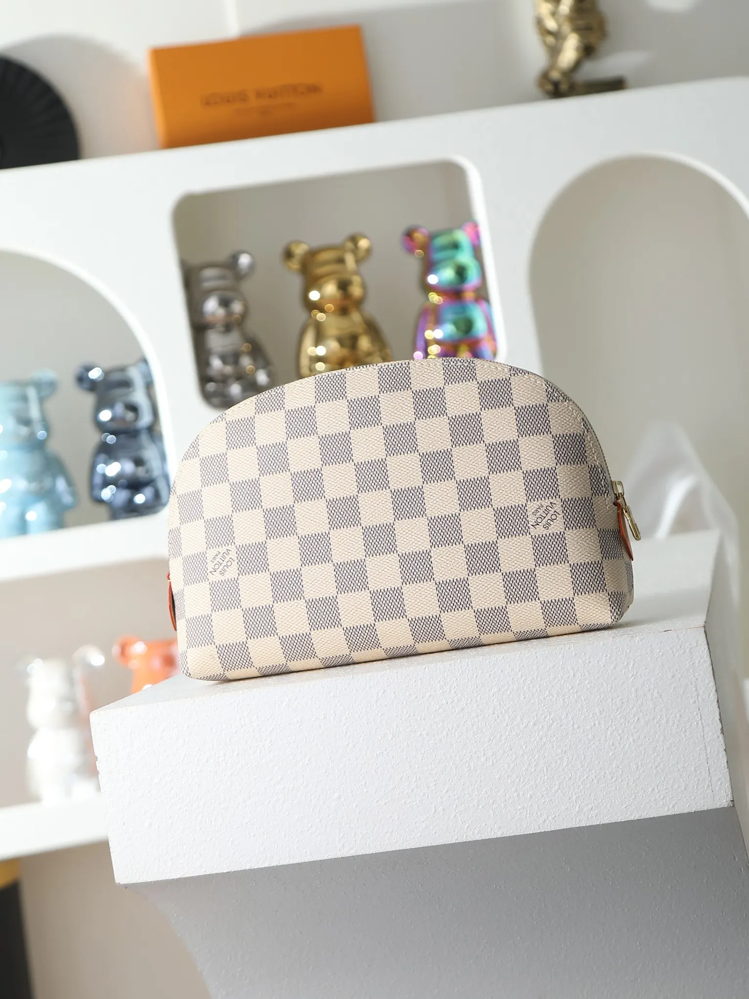 LV 白色棋盘格链条包 精致斜挎款｜ORBUYBAG 岚奢包高端时尚精品