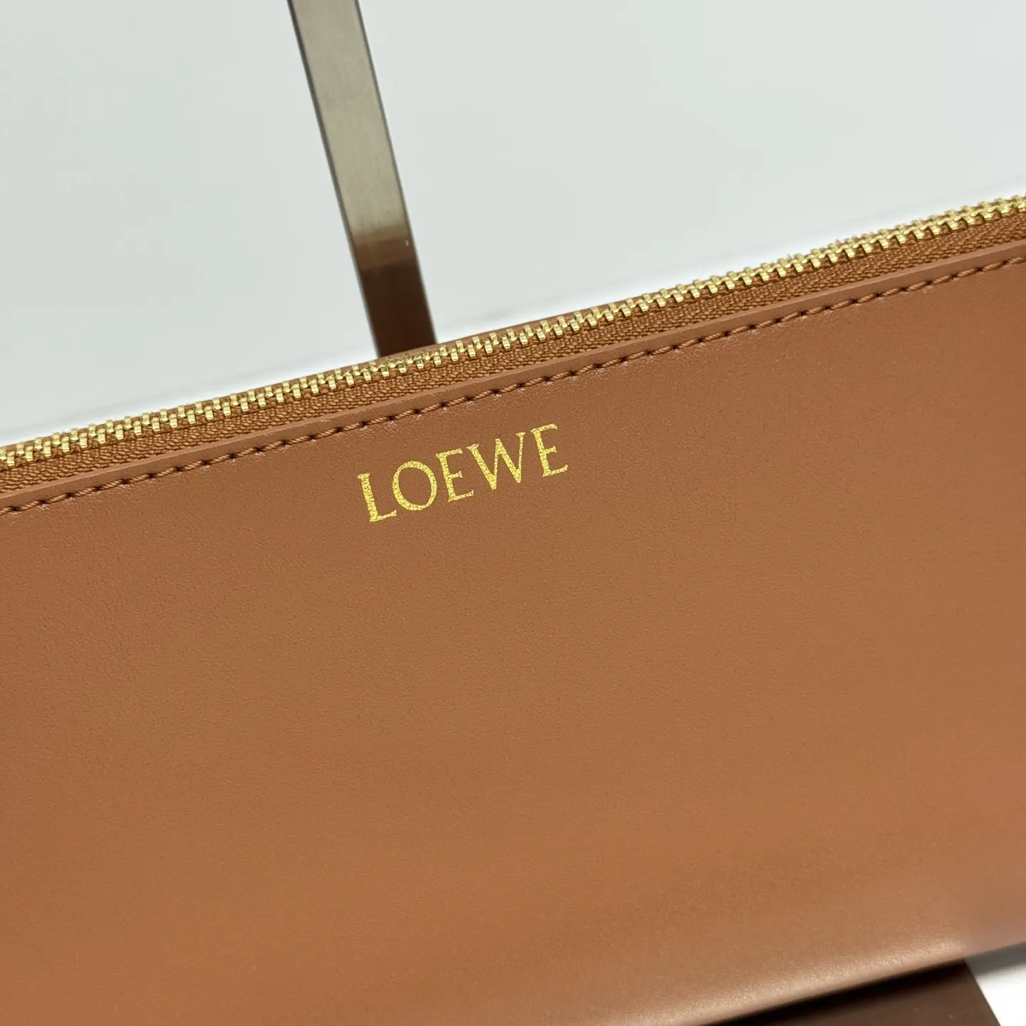 Gold Clutch Bag Leather