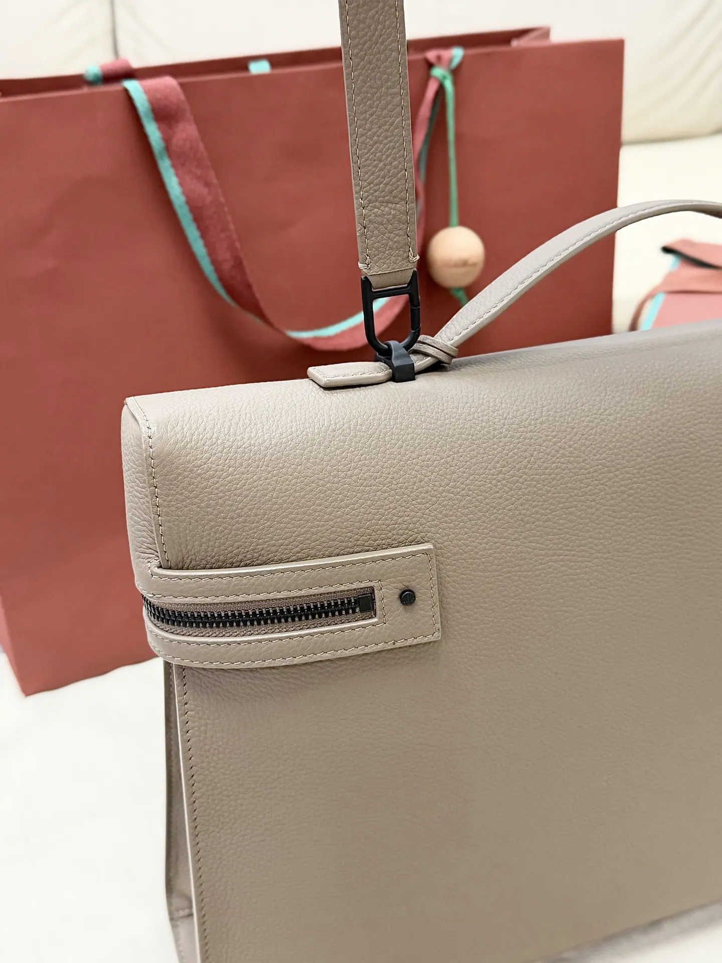 Black Briefcase Business Commuter Leather