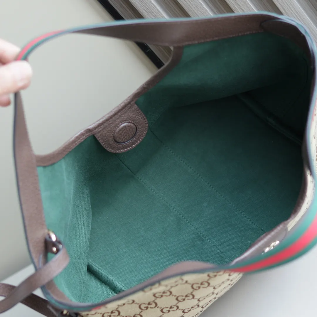 Blue Brown Tote Bag Canvas