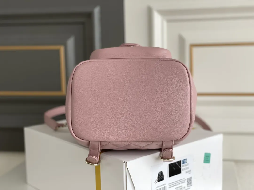 Pink Backpack Leather