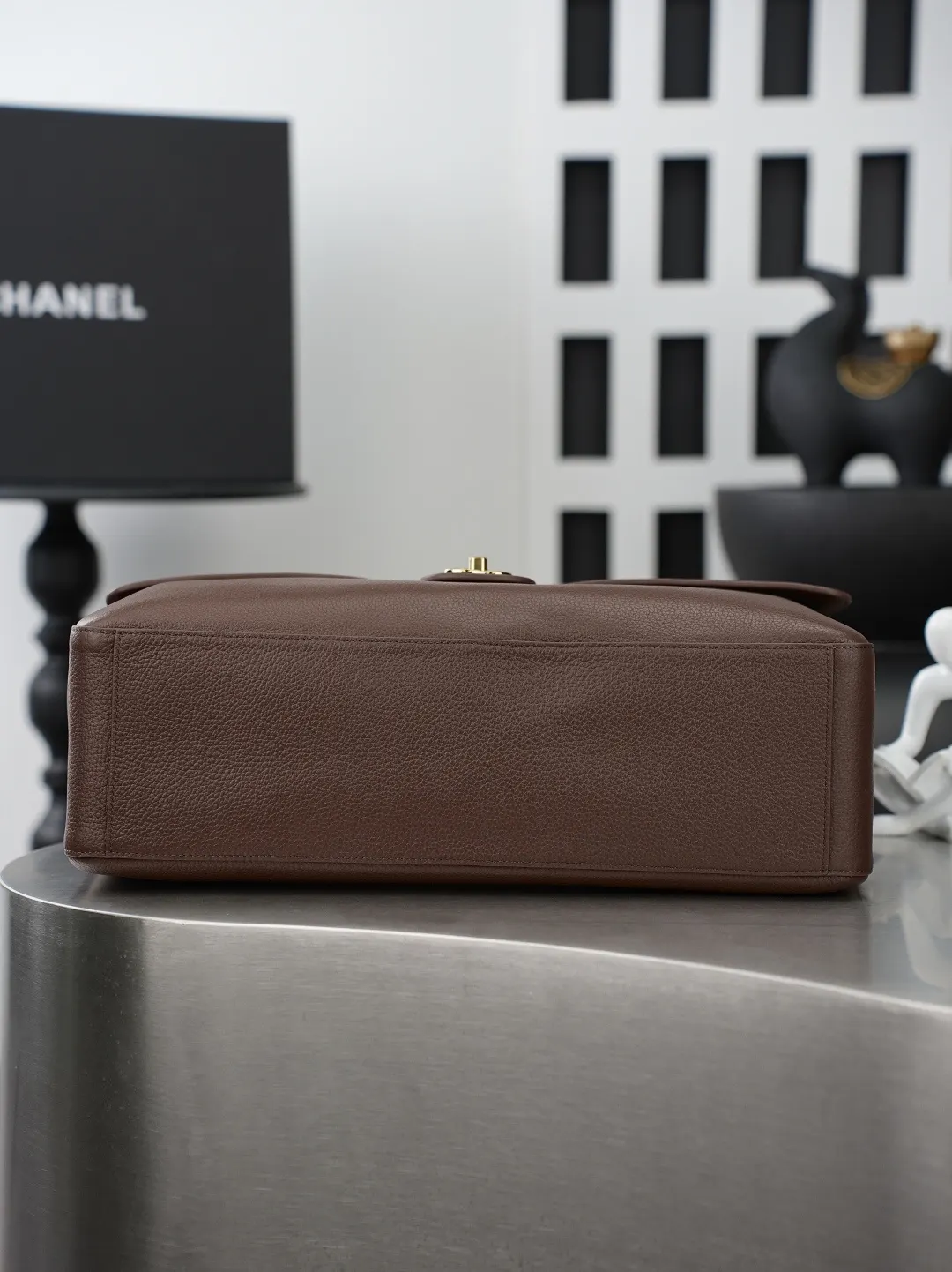 Brown Organizer Pouch Travel Leather