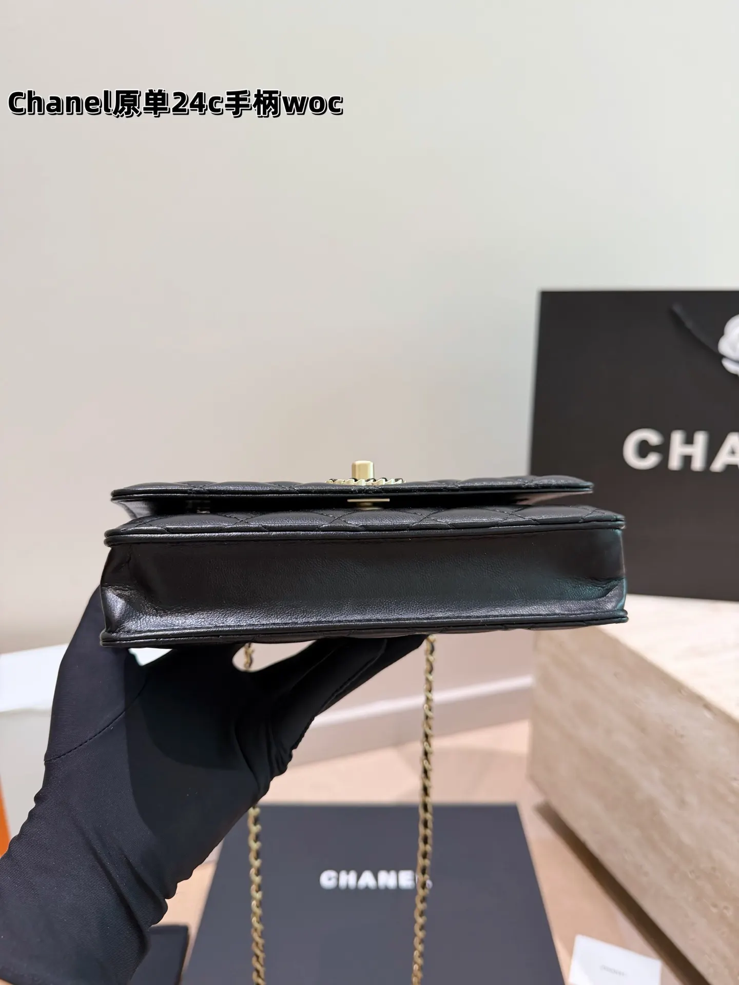 CHANEL 发财woc手柄链条包 新Woc 链条包 美出银河系 精致链条款