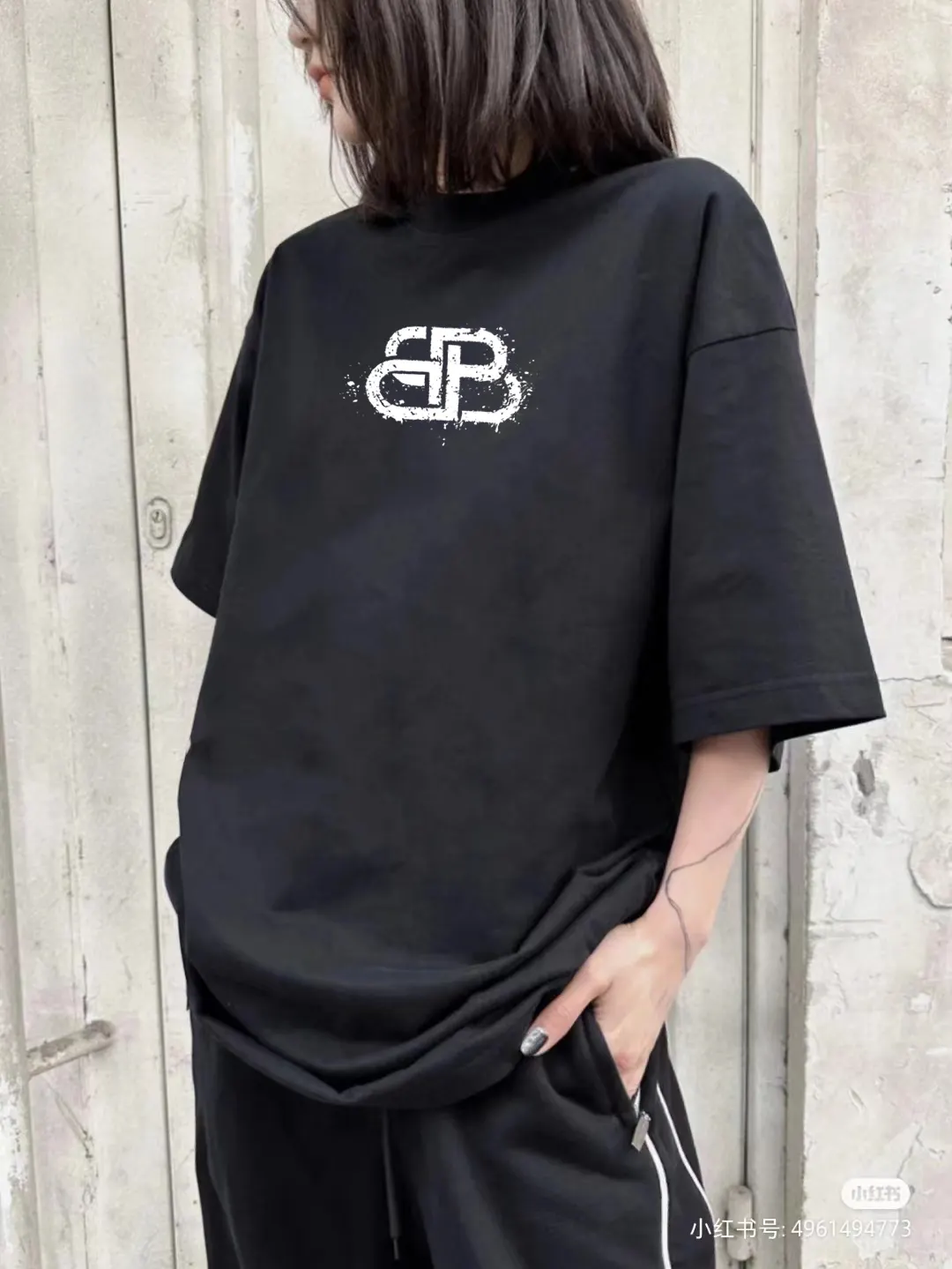 Balenciaga Paris 黑色 短袖T恤