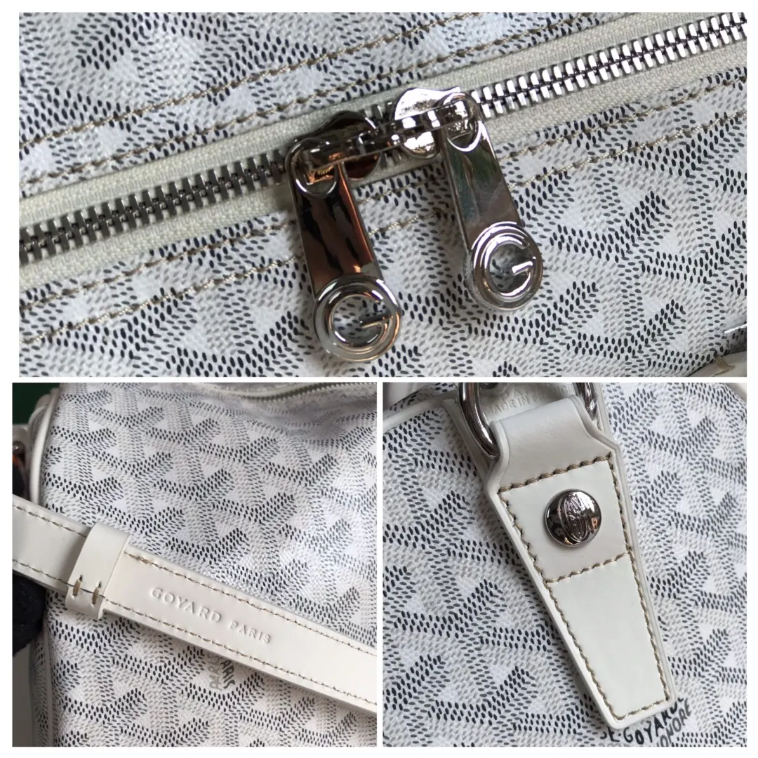 Goyard 深藍 酒紅 小牛皮 旅行袋 大容量旅行款