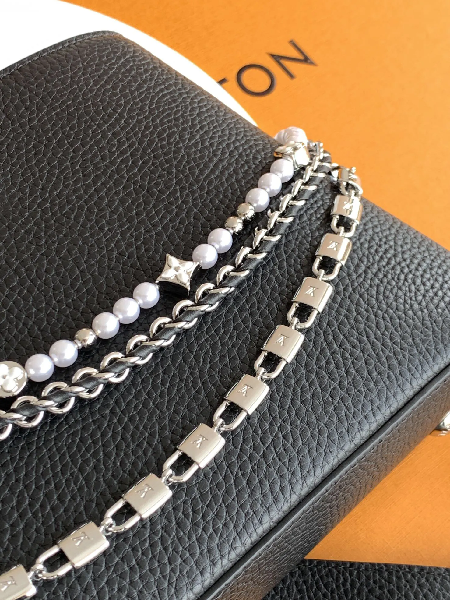 Black Chain Bag Leather