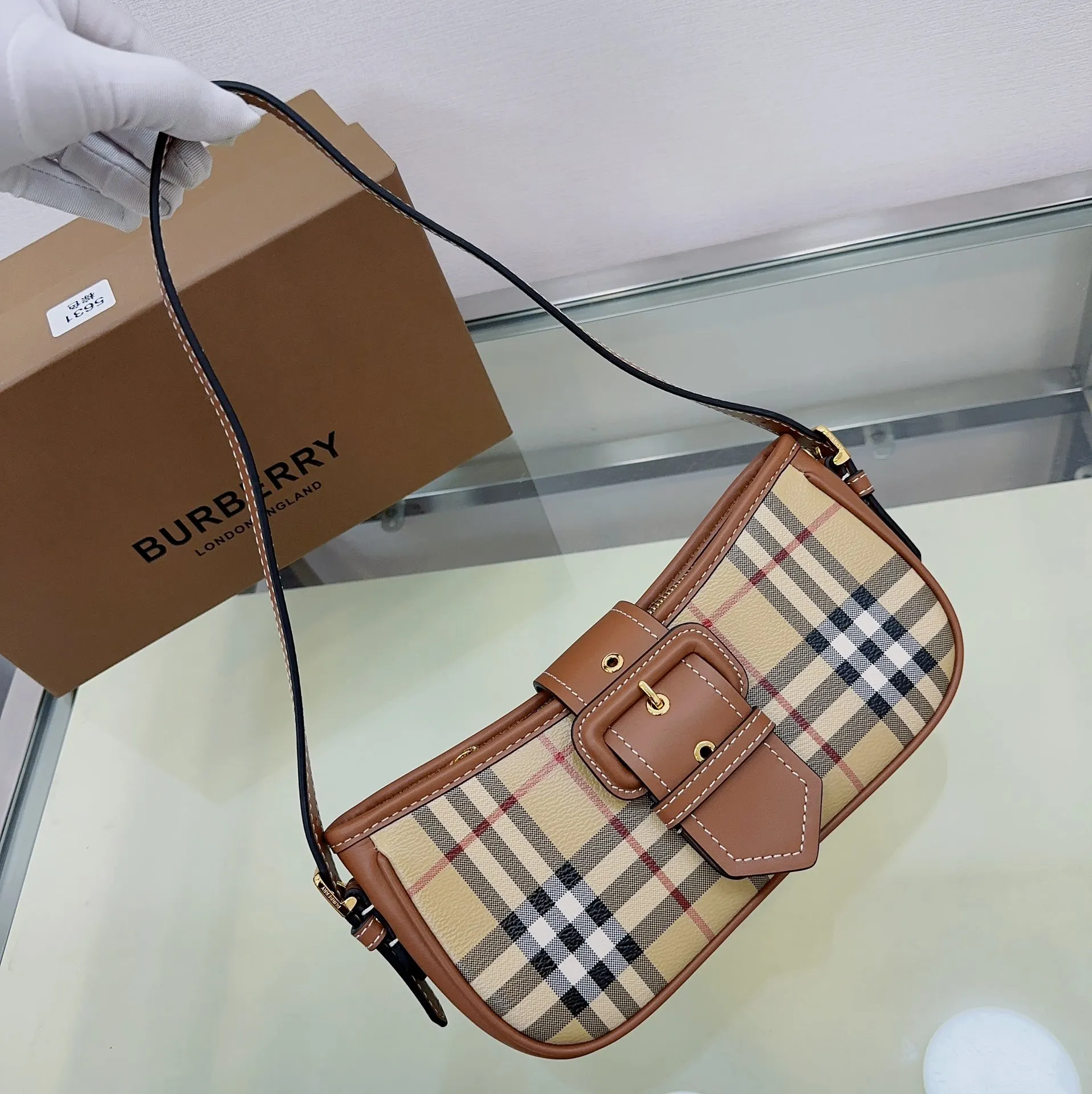 Burberry 腋下包 復古腋下背款