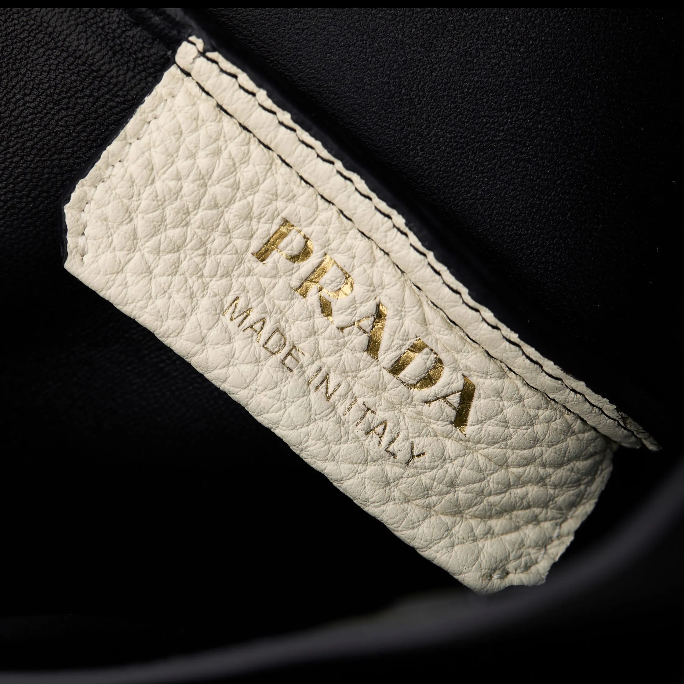 Prada 迷你 白色 皮革 托特包