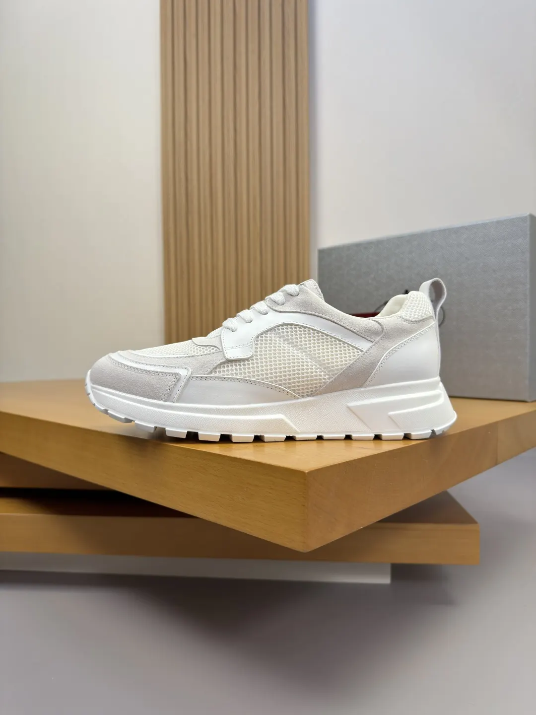 Prada Sneakers Canvas Leather