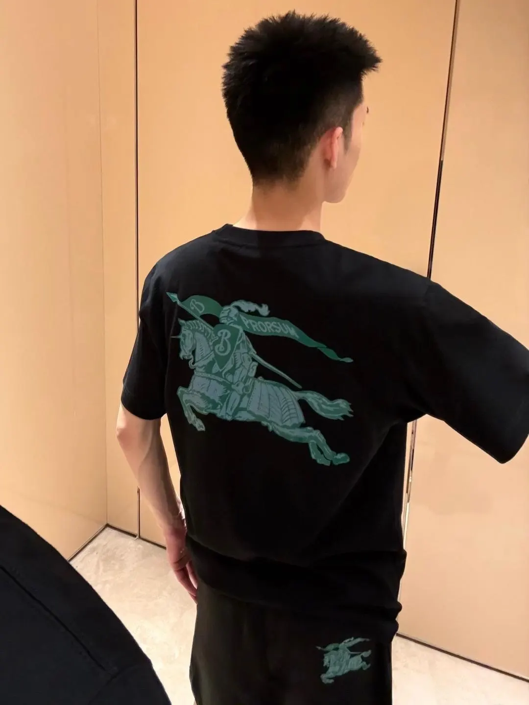Burberry Black Print Short Sleeve T-Shirt Casual Versatile Style Image 9 Burberry Black Print Short Sleeve T-Shirt Casual Versatile Style Image 9