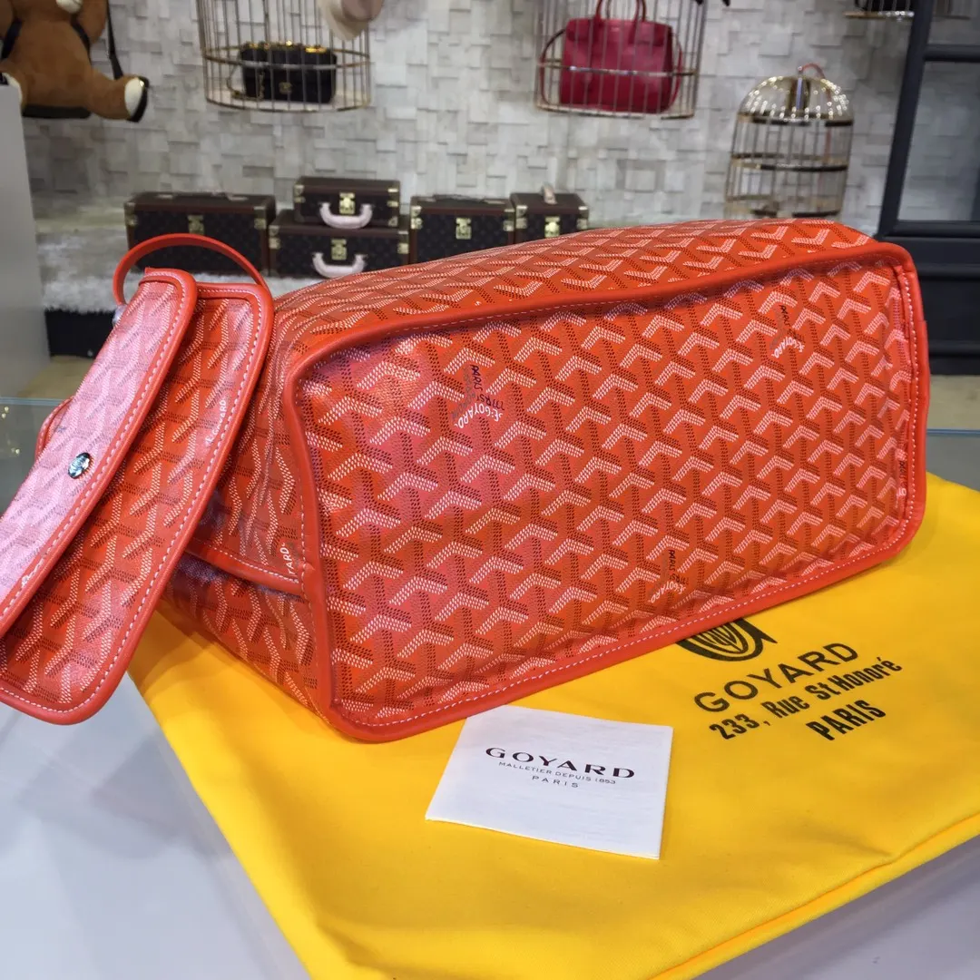Goyard 戈雅 双面可用 充满法式优雅 订制Y字母涂鸦料 皮轻 旅行袋 大容量旅行款