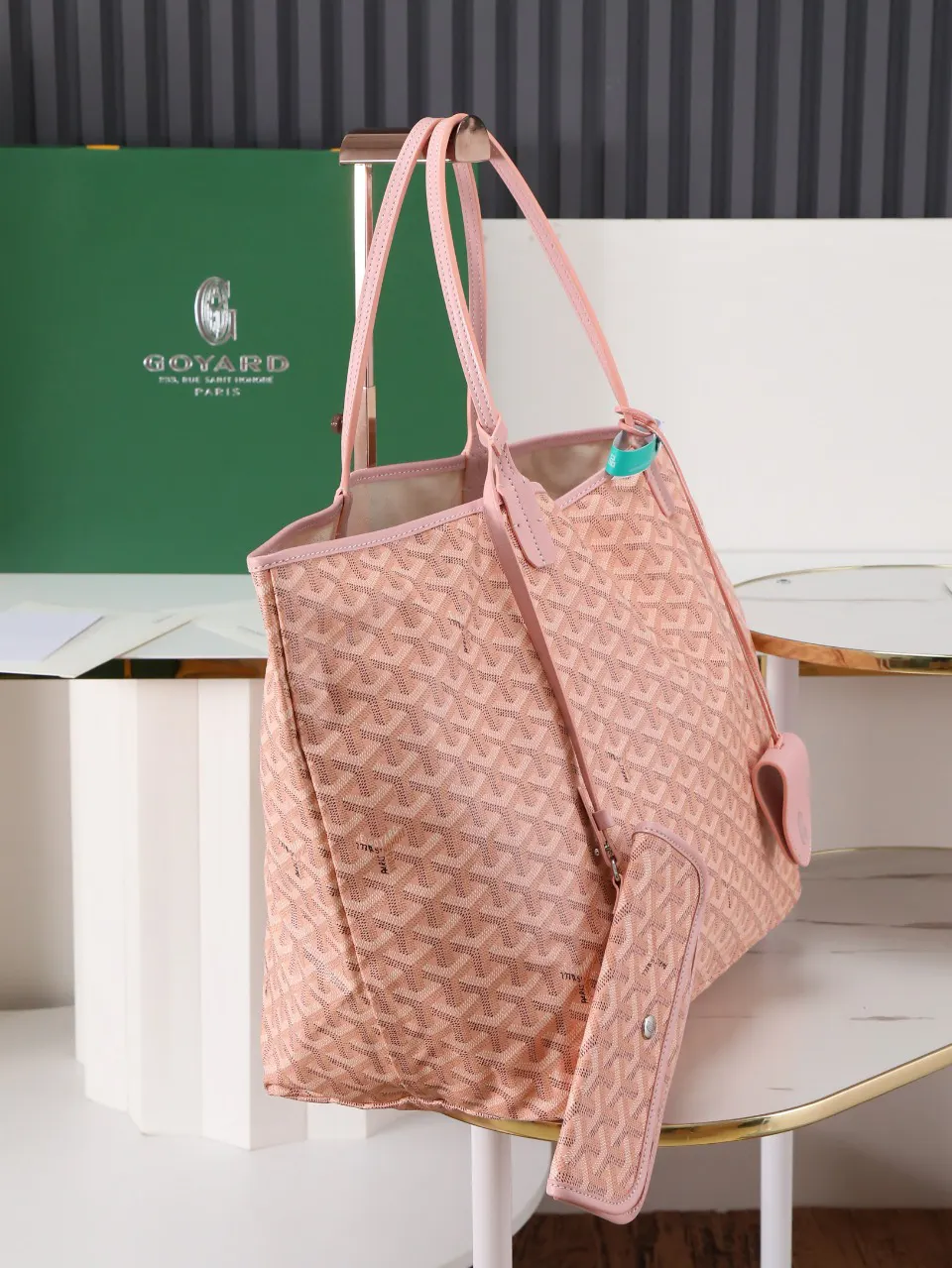 Goyard Hobo Shoulder Bag Vintage Canvas