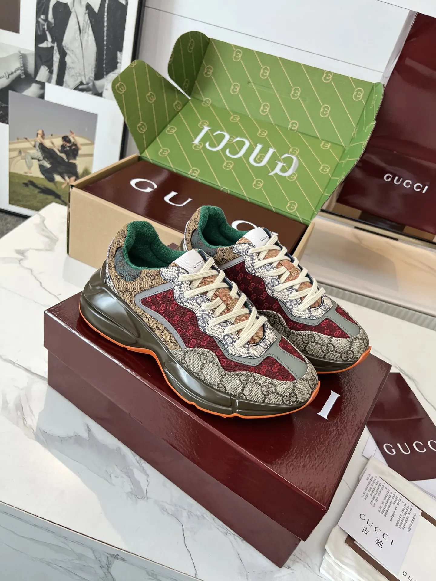 Gucci Logo休闲运动鞋