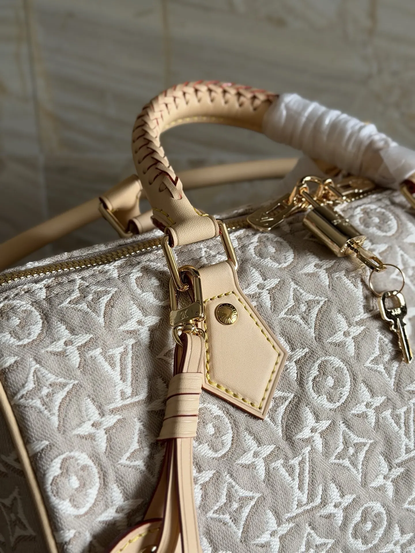 Louis Vuitton White Organizer Pouch Travel Canvas