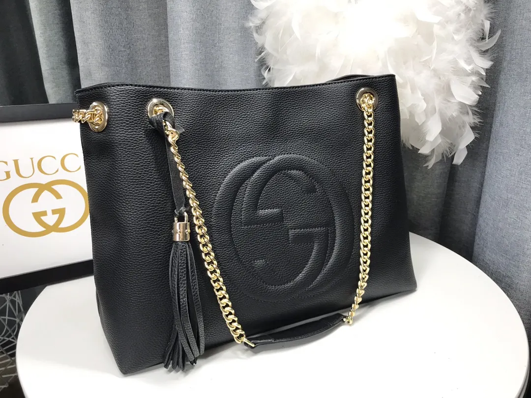Black Chain Bag Leather