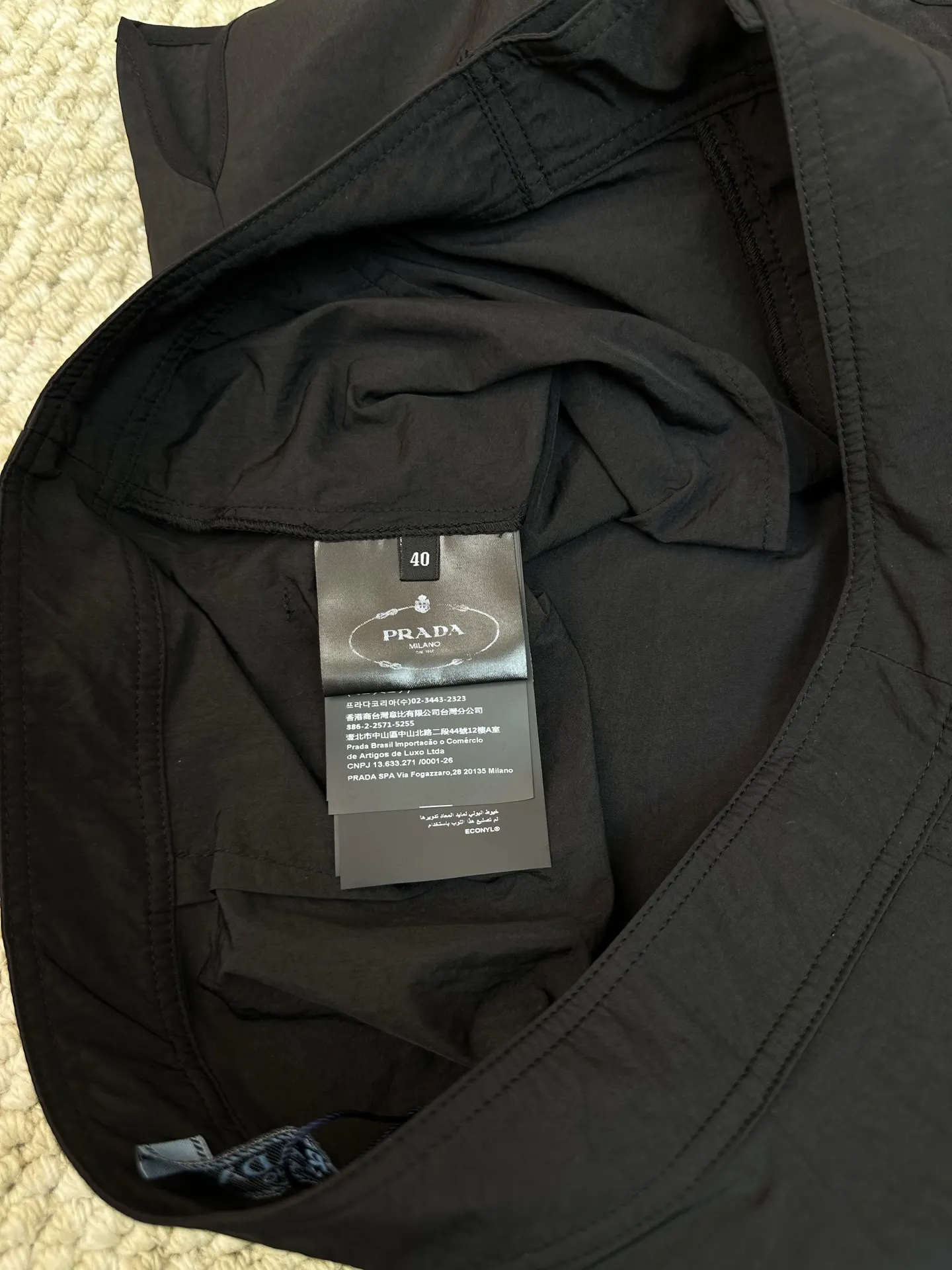 Prada Re-Nylon 棉质 短裤