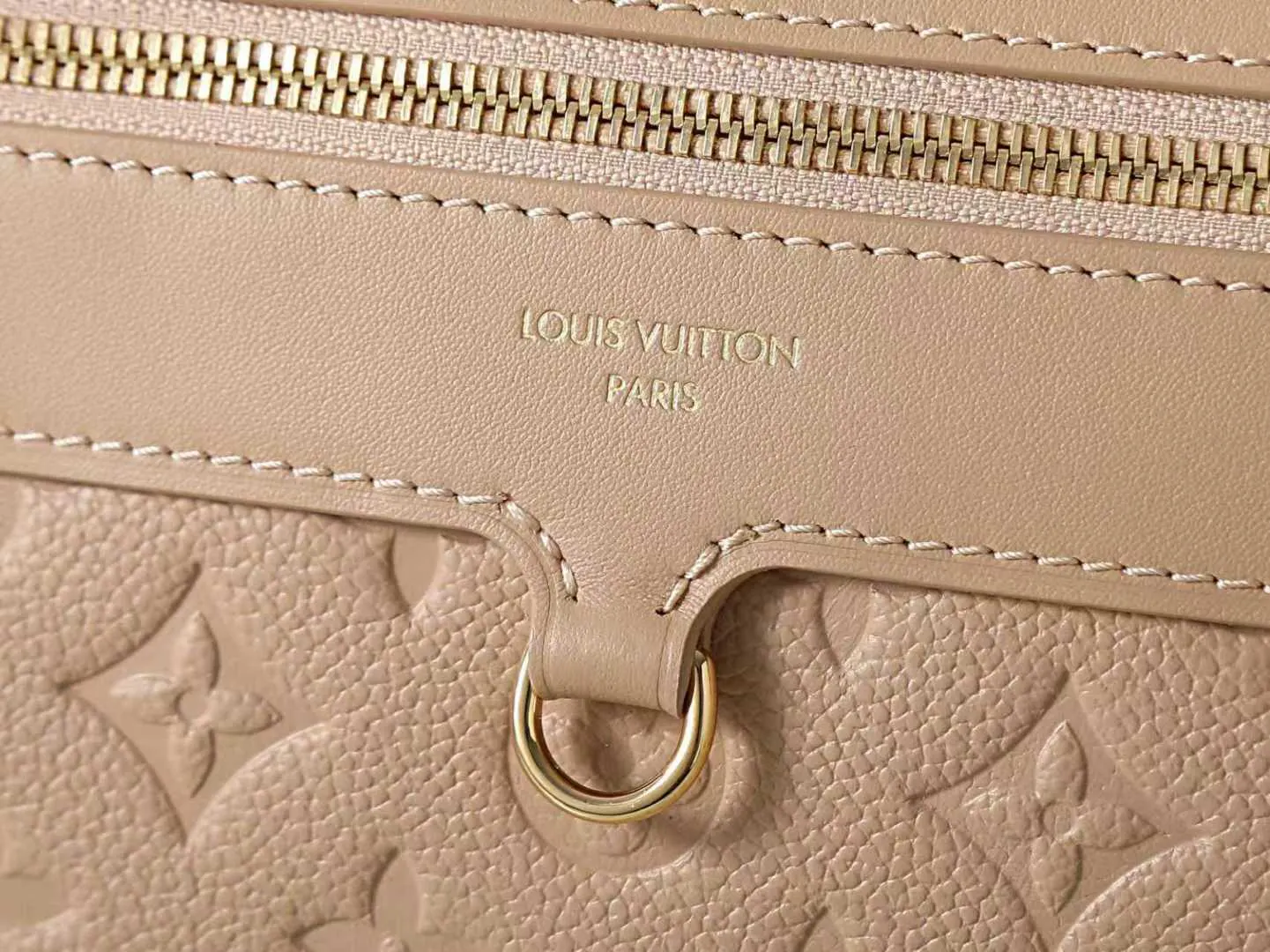 Beige Gold Tote Bag